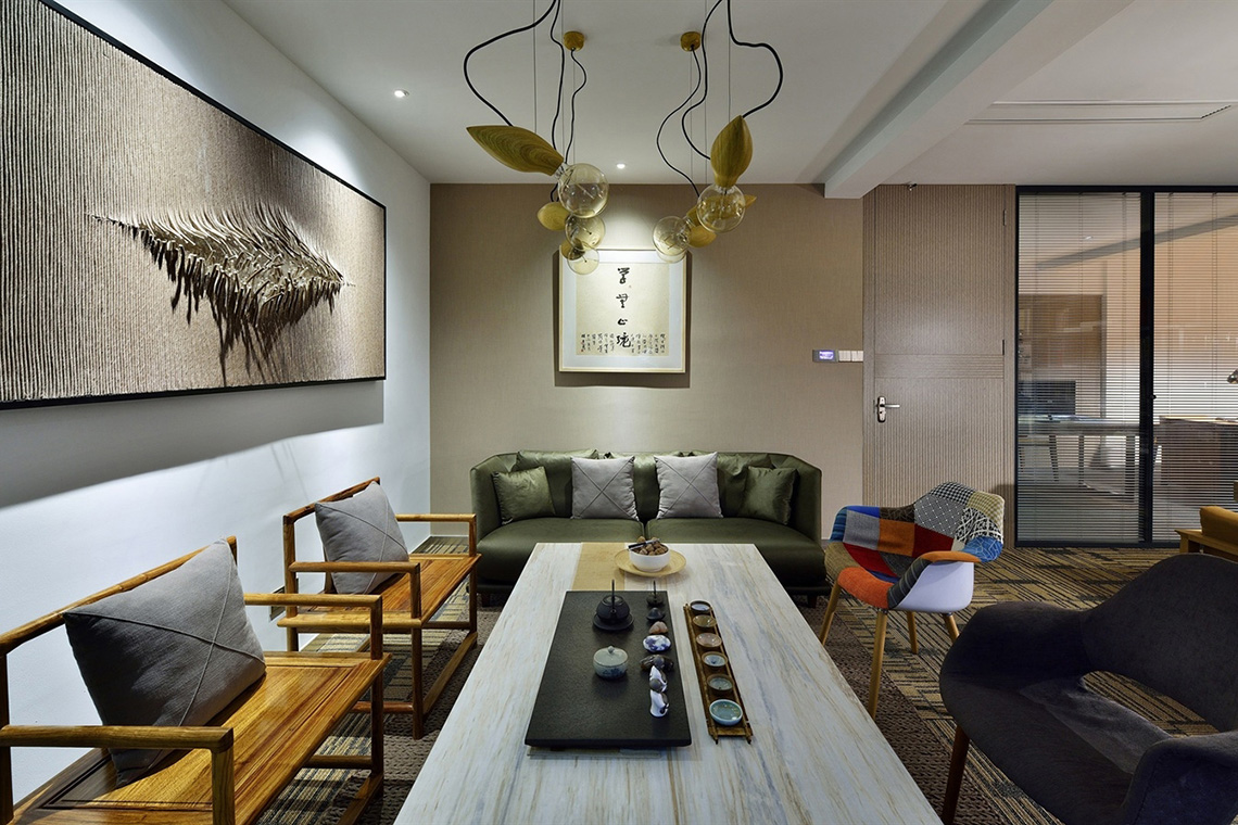 財務咨詢公司中式風格辦公室裝修設(shè)計-第4張圖片-上海古都建筑設(shè)計集團 財務咨詢公司中式風格辦公室裝修設(shè)計-第4張圖片-上海古都建筑設(shè)計集團