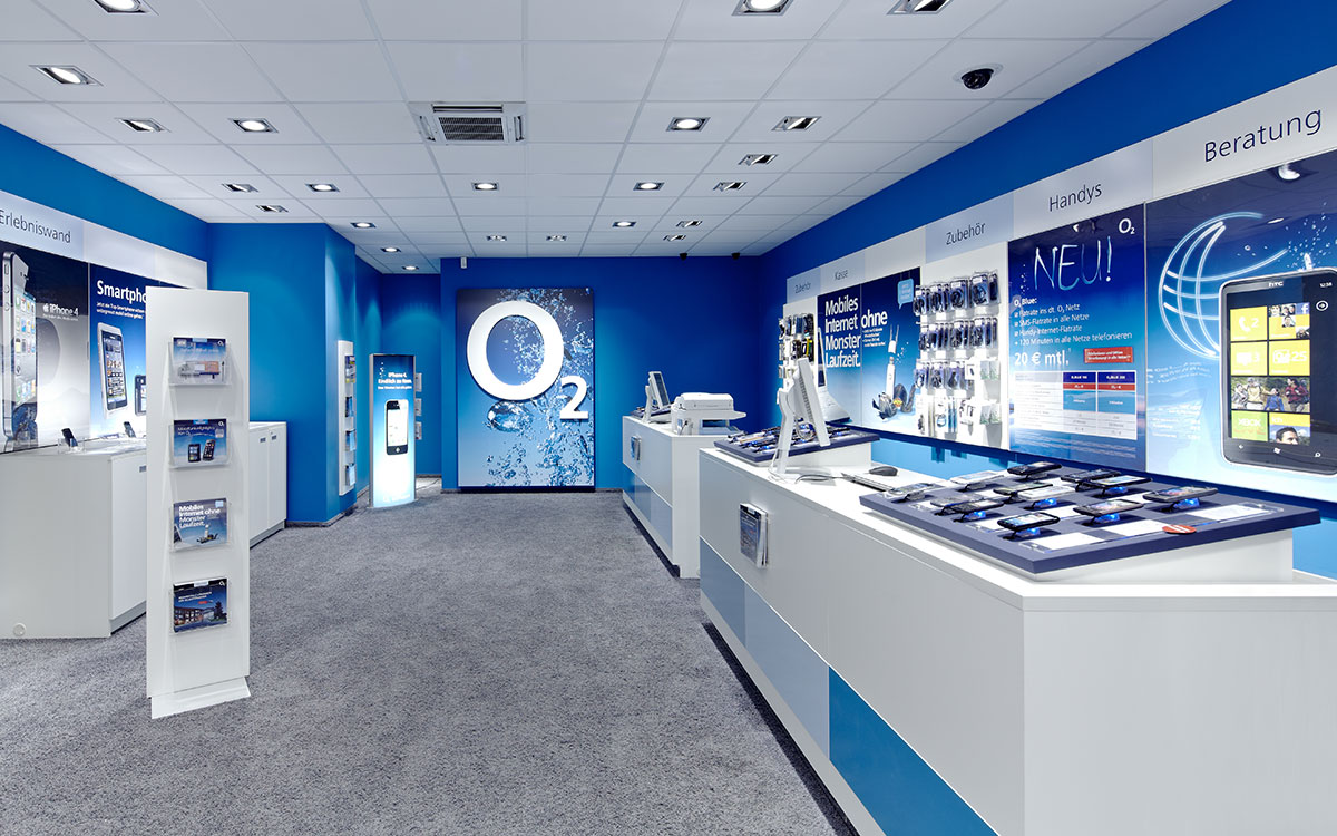 普陀區90平藍白色調手機營業廳辦公室裝修設計-第1張圖片-上海古都建筑設計集團 普陀區90平藍白色調手機營業廳辦公室裝修設計-第1張圖片-上海古都建筑設計集團