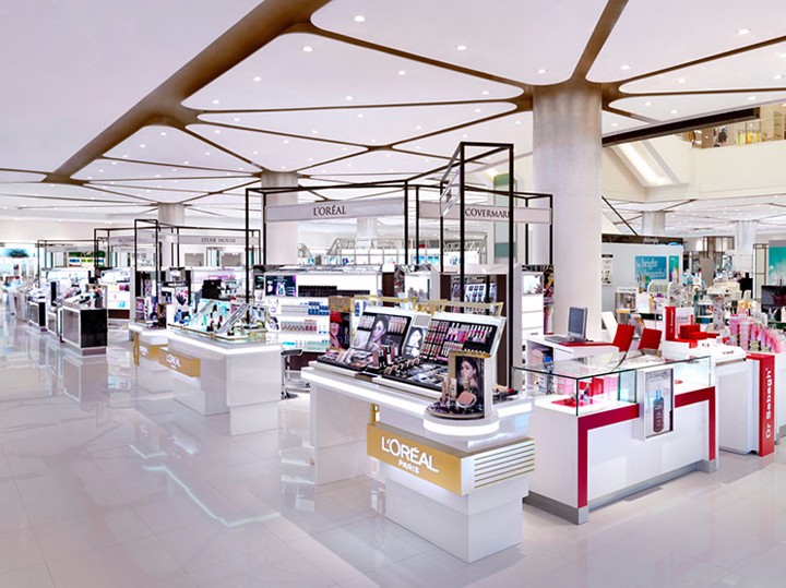上海辦公室裝修化妝品展廳設(shè)計-第3張圖片-上海古都建筑設(shè)計集團 上海辦公室裝修化妝品展廳設(shè)計-第3張圖片-上海古都建筑設(shè)計集團