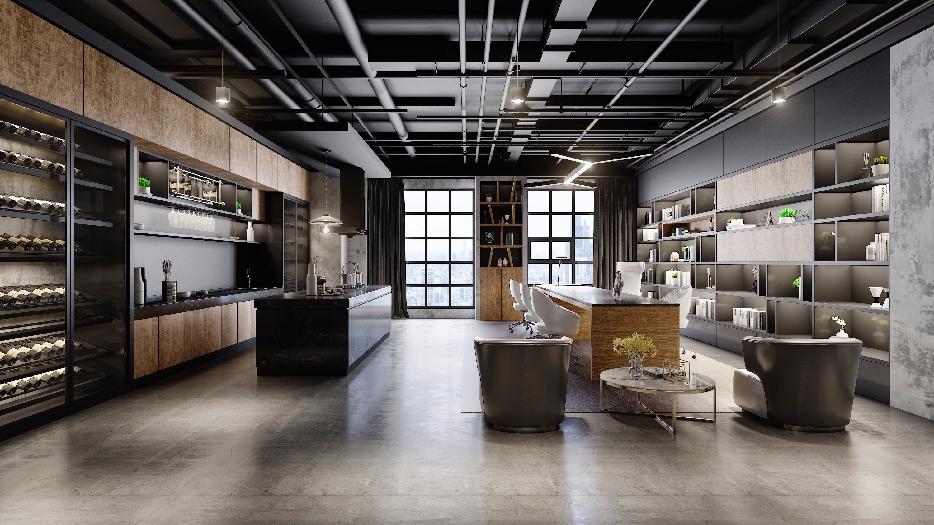 工業風辦公室休閑區裝修設計-第4張圖片-上海古都建筑設計集團 工業風辦公室休閑區裝修設計-第4張圖片-上海古都建筑設計集團