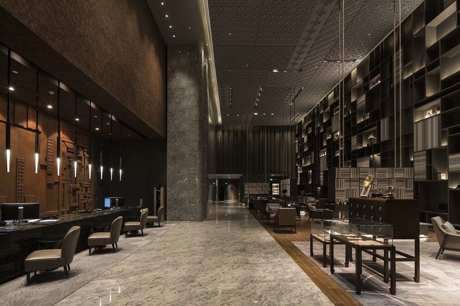 古典奢華風格辦公樓大廳裝修設計-第2張圖片-上海古都建筑設計集團 古典奢華風格辦公樓大廳裝修設計-第2張圖片-上海古都建筑設計集團