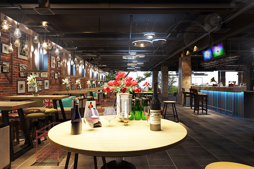 200平燒烤店鋪設計裝潢實景圖-第4張圖片-上海古都建筑設計集團 200平燒烤店鋪設計裝潢實景圖-第4張圖片-上海古都建筑設計集團