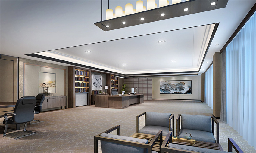 920平新中式風(fēng)格辦公室設(shè)計(jì)方案-第3張圖片-上海古都建筑設(shè)計(jì)集團(tuán) 920平新中式風(fēng)格辦公室設(shè)計(jì)方案-第3張圖片-上海古都建筑設(shè)計(jì)集團(tuán)